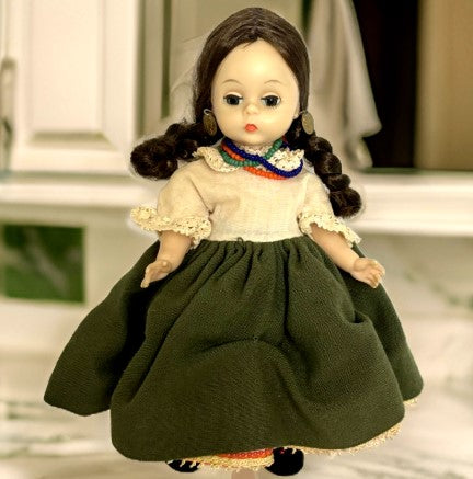 Madame Alexander Bent Knee Walker 8" Doll "Ecuador" 1960s, 387,