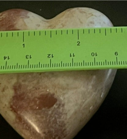 SoapStone Heart pink  3.5 inches