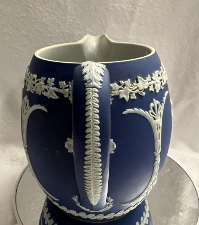 WEDGWOOD dark blue JASPERWARE CREAMER Classical Figure 19thC