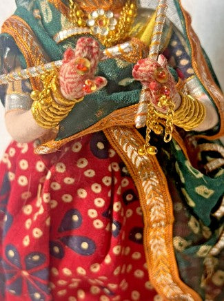 Vintage Handmade Indian Copa Doll Haryana Bride 10 in