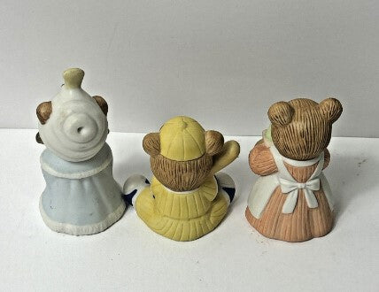 Mixed Set of Homco Bear Lot ~ 5 Pieces