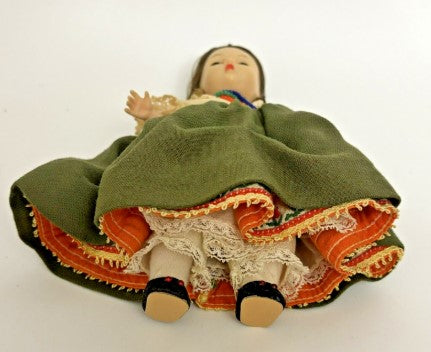 Madame Alexander Bent Knee Walker 8" Doll "Ecuador" 1960s, 387,