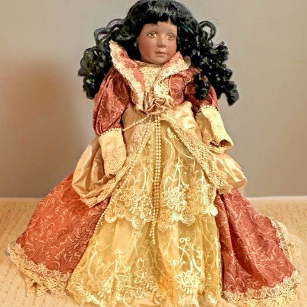 Treasured Heirloom Porcelain Doll EMILY ROSE 20 inches - Janis Berard