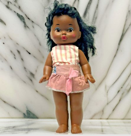 Doll - Vintage 1988 Lil Miss Make up African American 12 Inches