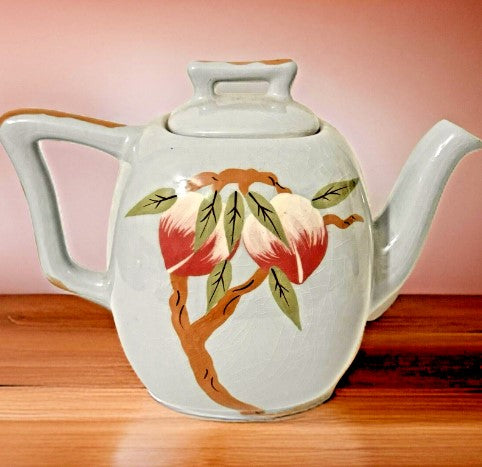 Teapot Weil Ware California Pottery ‘Mango' Vintage see pics