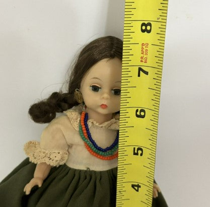 Madame Alexander Bent Knee Walker 8" Doll "Ecuador" 1960s, 387,