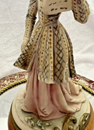 Armani  figurine  Signed Bruno Merli Handmade   Lady Morning Press 10 Inches