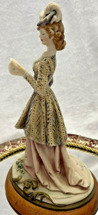 Armani  figurine  Signed Bruno Merli Handmade   Lady Morning Press 10 Inches