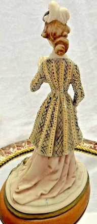 Armani  figurine  Signed Bruno Merli Handmade   Lady Morning Press 10 Inches