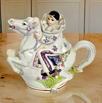 Schmid Musical Clown Teapot Working Condition  signed