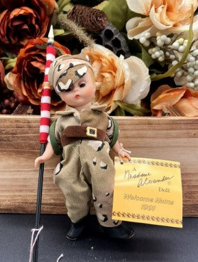 Madame Alexander Welcome Home Desert Storm 1991 Boy Doll, 8 in, 911 original box