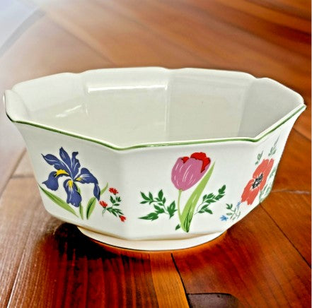 Serving Bowl - Primavera Taste Seller Sigma Floral   9.5 Inches