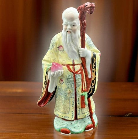 Immortal Porcelain Figure VINTAGE CHINESE EXPORT Hand Painted  1950-70 14 inches