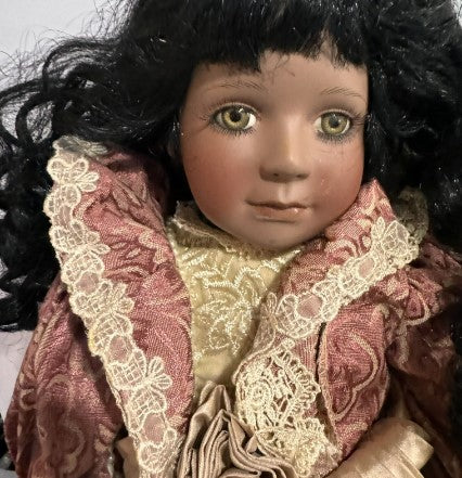 Treasured Heirloom Porcelain Doll EMILY ROSE 20 inches - Janis Berard