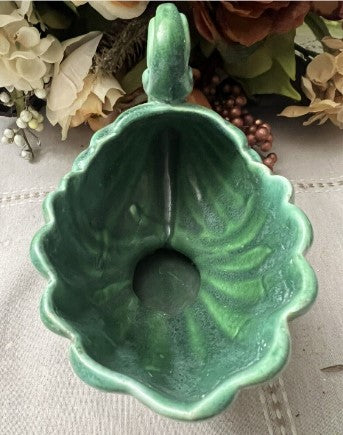 Vintage Haeger Green Ceramic Planter ( See Pics )