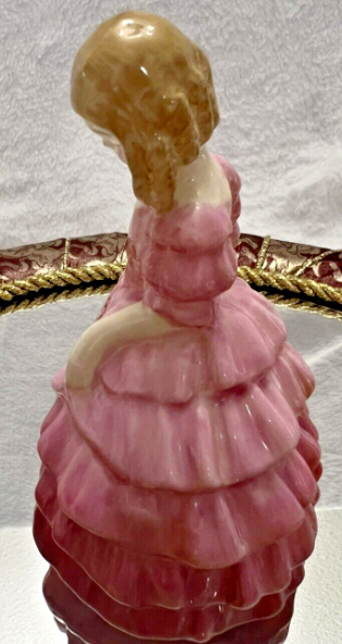 Vintage Royal Doulton "Rose" HN 1368 Girl in Pink Dress Porcelain Figurine 4.7 "