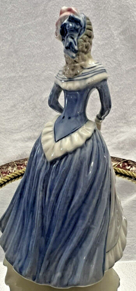 Goldcrest Creation Rendezvous By P. Porcher Figurine #818 Lady In Blue Dress