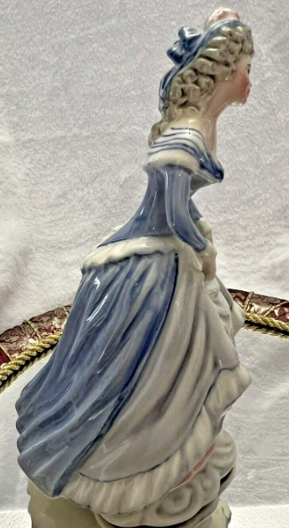 Goldcrest Creation Rendezvous By P. Porcher Figurine #818 Lady In Blue Dress