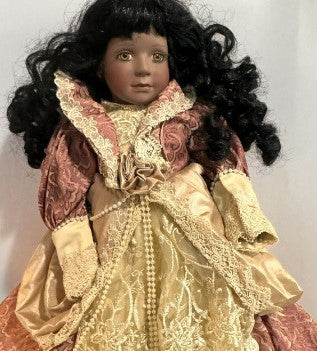 Treasured Heirloom Porcelain Doll EMILY ROSE 20 inches - Janis Berard