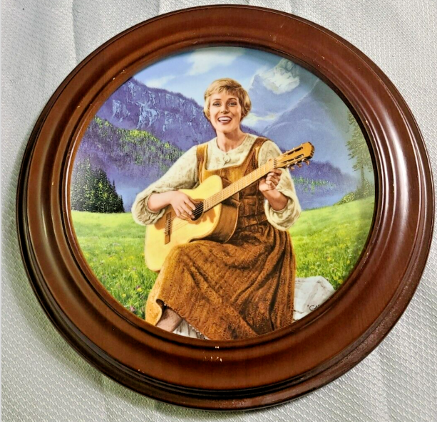 Sound of Music "Let's Start At The Very Beginning" Collectors Plate With frame