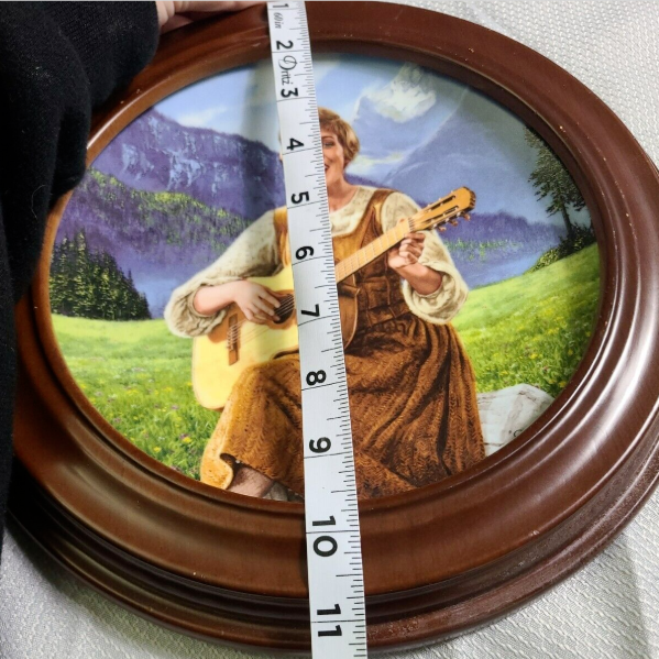 Sound of Music "Let's Start At The Very Beginning" Collectors Plate With frame