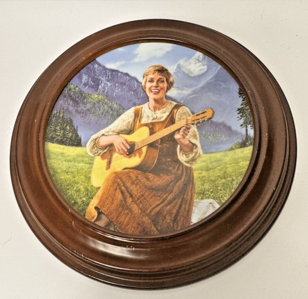 Sound of Music "Let's Start At The Very Beginning" Collectors Plate With frame