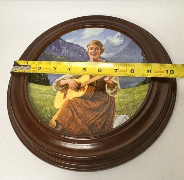 Sound of Music "Let's Start At The Very Beginning" Collectors Plate With frame