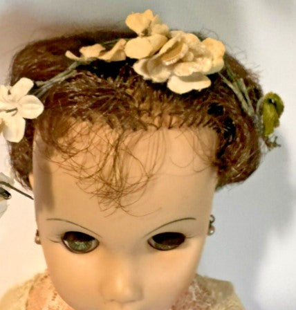 Vintage 20” inches tall Hard Plastic Wedding/Bride Doll ( see Pics)