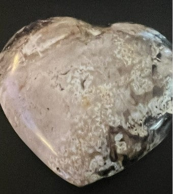 Large Soapstone Heart Gray color 3 inches