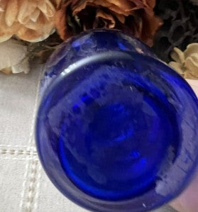 Blue Cobalt Vase  6 inches Vintage