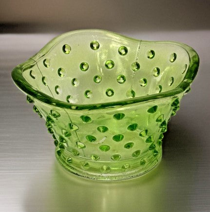 Green Hobnail Glass Bowl Galerie Prod Glass Bowl Dish 2.75in Spring Candy Dish