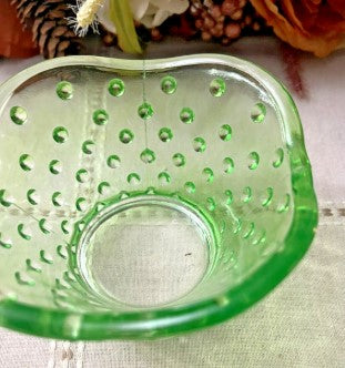 Green Hobnail Glass Bowl Galerie Prod Glass Bowl Dish 2.75in Spring Candy Dish