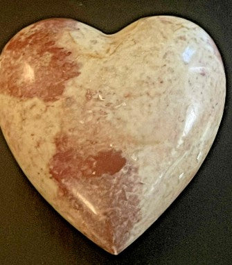 SoapStone Heart pink  3.5 inches