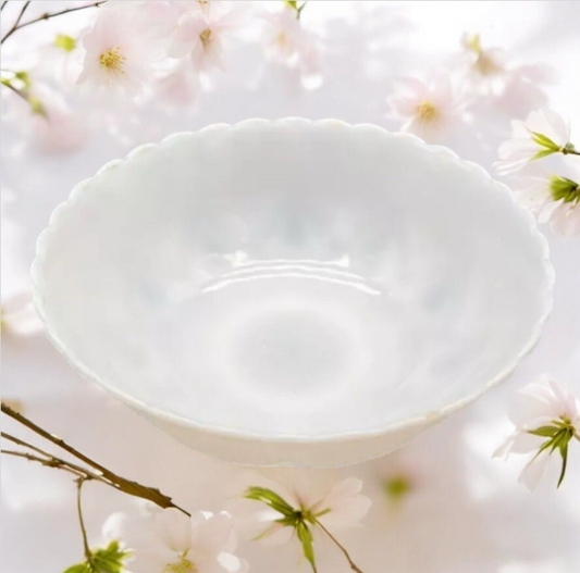 Westmoreland  Milk Glass Bowl 8.5 Inches  vintage