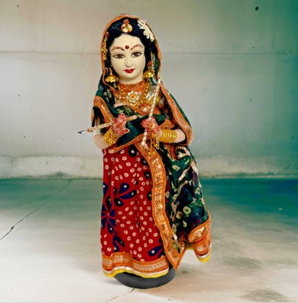 Vintage Handmade Indian Copa Doll Haryana Bride 10 in