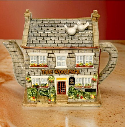 Teapot - Emmerdale “The Woolpack” Novelty Teapot by Annie Rowe