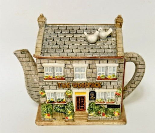 Teapot - Emmerdale “The Woolpack” Novelty Teapot by Annie Rowe