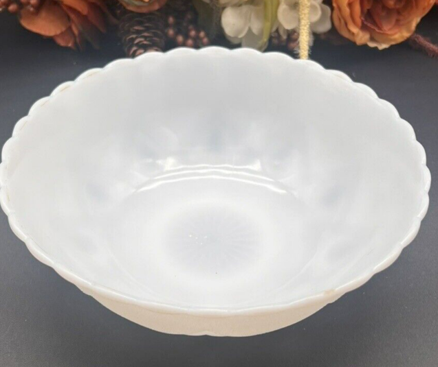 Westmoreland  Milk Glass Bowl 8.5 Inches  vintage