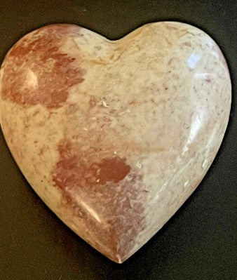 SoapStone Heart pink  3.5 inches