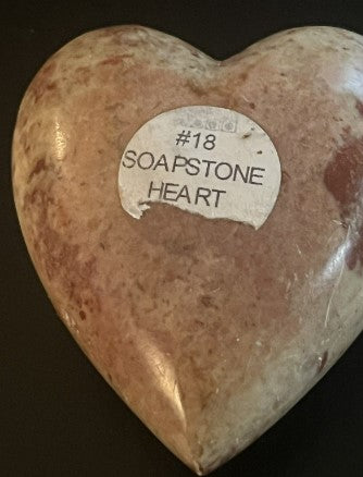 SoapStone Heart pink  3.5 inches