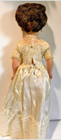 Vintage 20” inches tall Hard Plastic Wedding/Bride Doll ( see Pics)